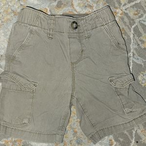 Toddler Boy's Cargo Khaki Shorts